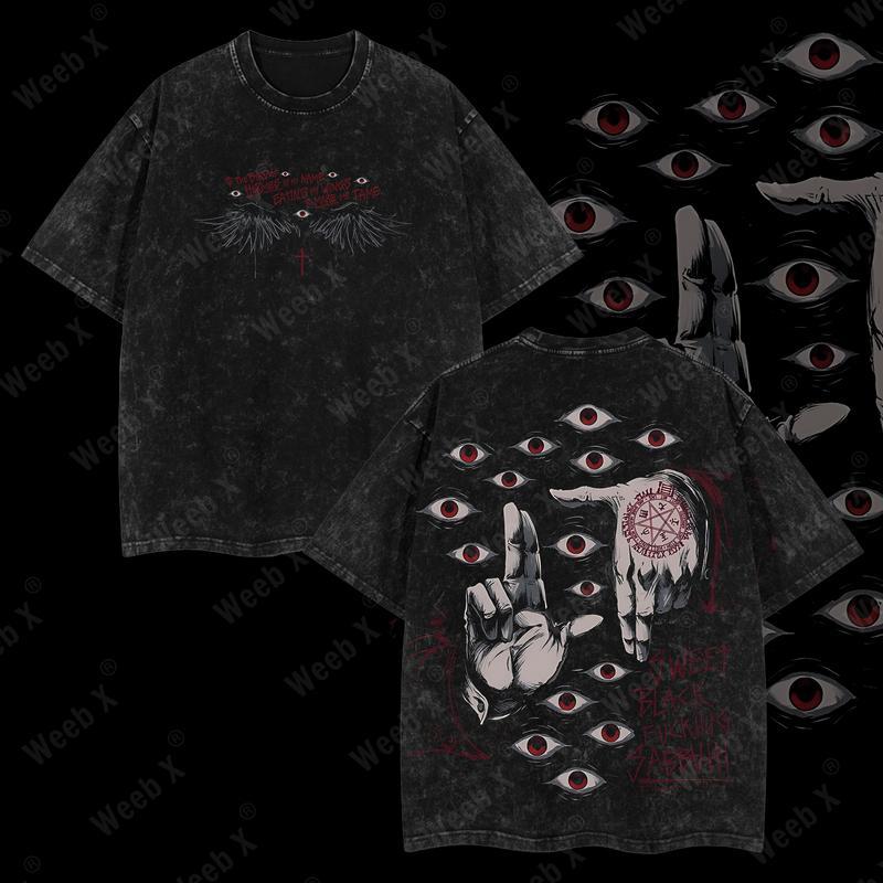 Alucard The Wings Hellsing Anime Vintage Washed Tee