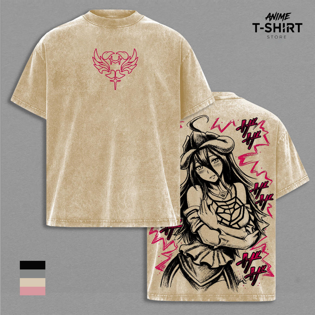 Albedo Graphic Anime Vintage Washed Tee