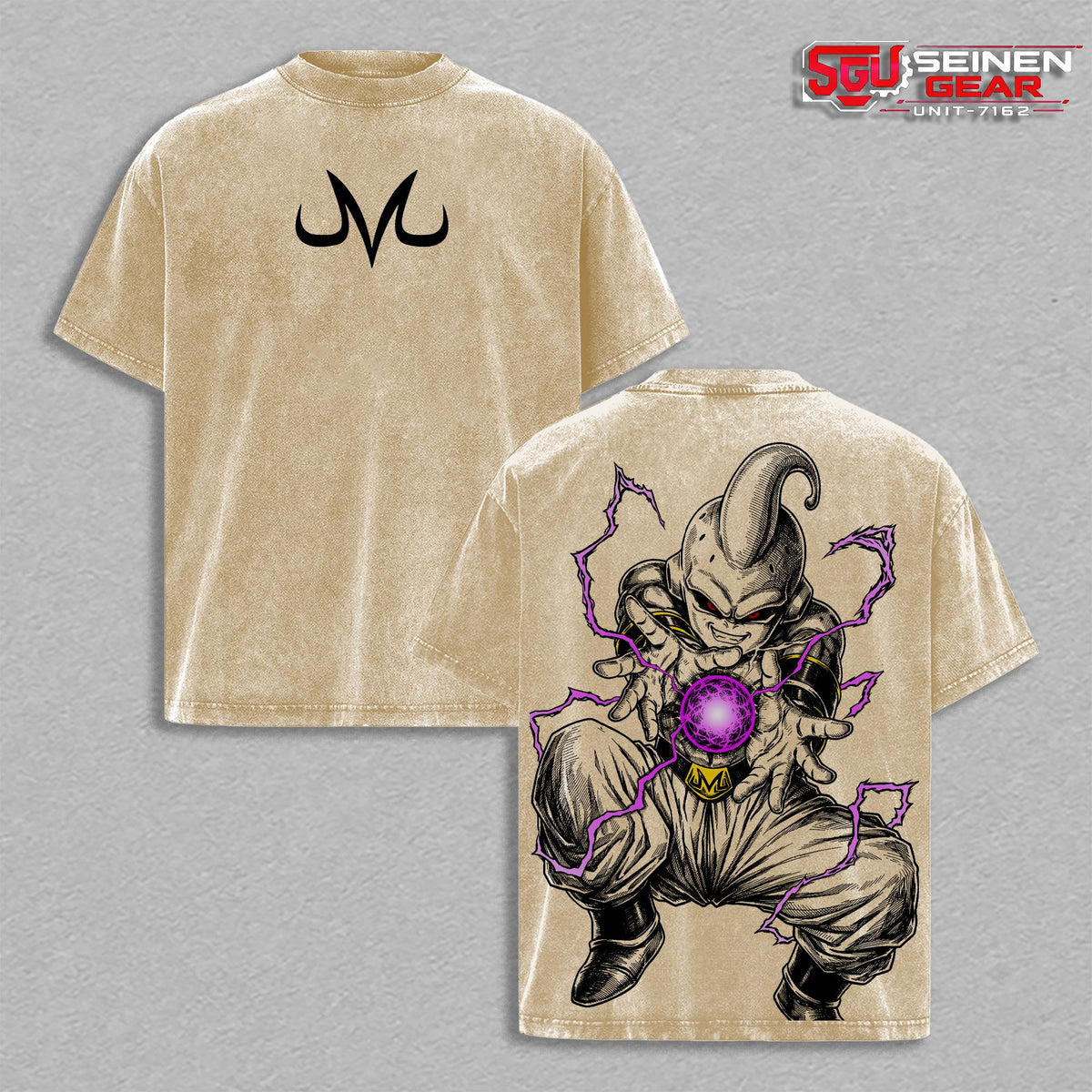 Majin Buu Monster Graphic Anime Vintage Washed Tee