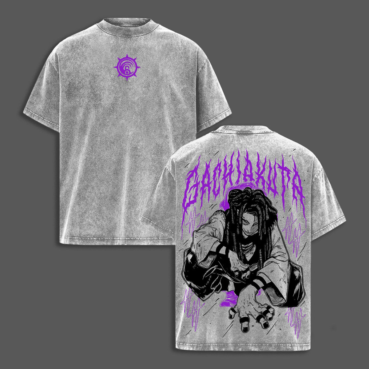 Jabber “Scavenger Fury” Vintage Washed Oversized T-Shirt, Gachiakuta Retro Grunge Graphic Tee, Distressed Heavy Cotton Streetwear Unisex