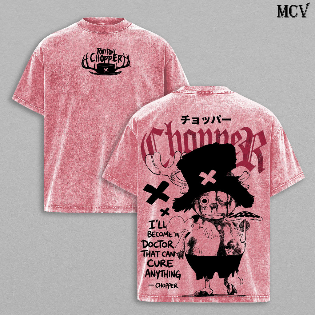 Tony Tony Chopper OnePiece's Anime Vintage Washed Tee