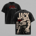 Jack Hanma Baki Gym Anime Vintage Washed Tee