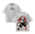 Zenitsu Agatsuma T-Shirt – Demon Slayer Washed Oversized Anime Tee, Vintage Cotton
