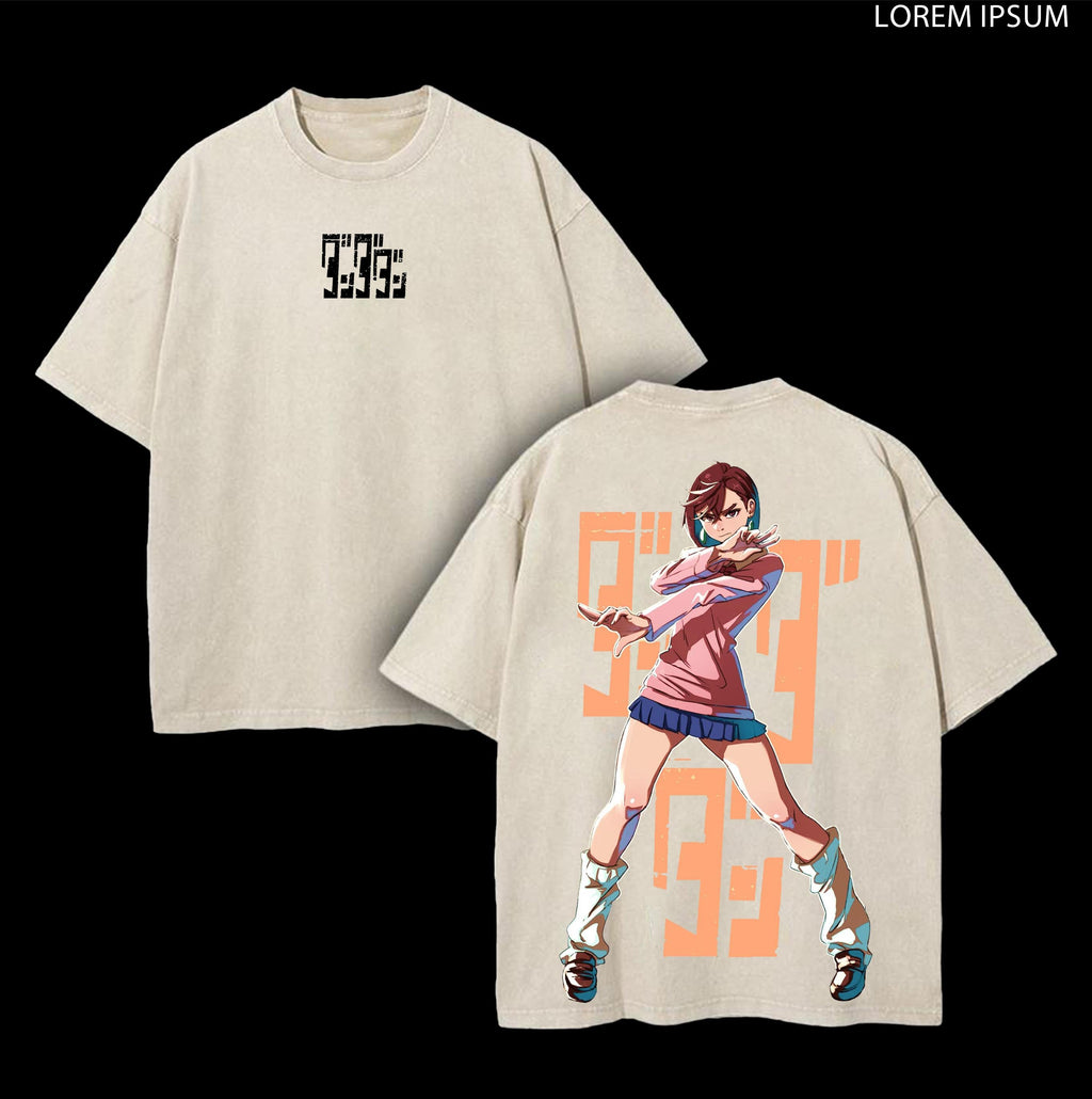 Ayase Momo Dandadan Anime Vintage Washed Tee
