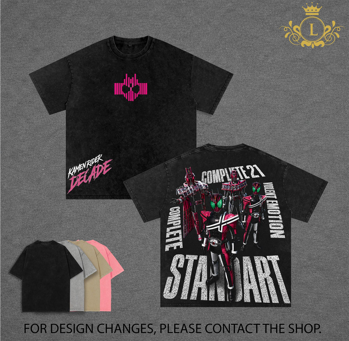 Kamen Rider Decade Tokusatsu Vintage Washed Tee