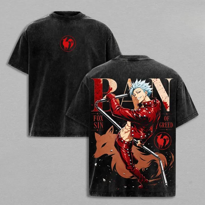 Anime The Seven Deadly Sins Ban Graphic T Shirt