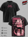Android 21 DBZ Majin Android Anime Vintage Washed Tee