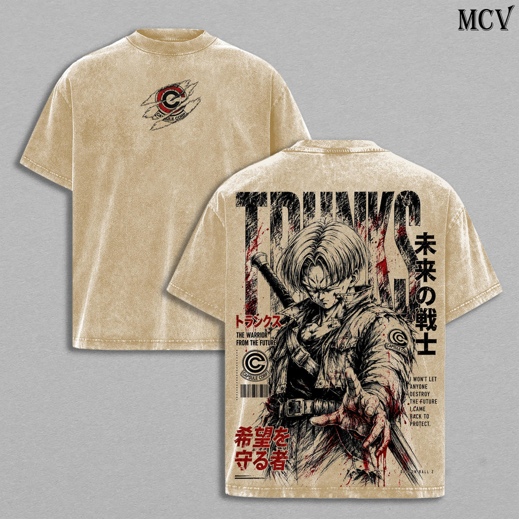 Future Trunks DBZ Anime Vintage Washed Tee