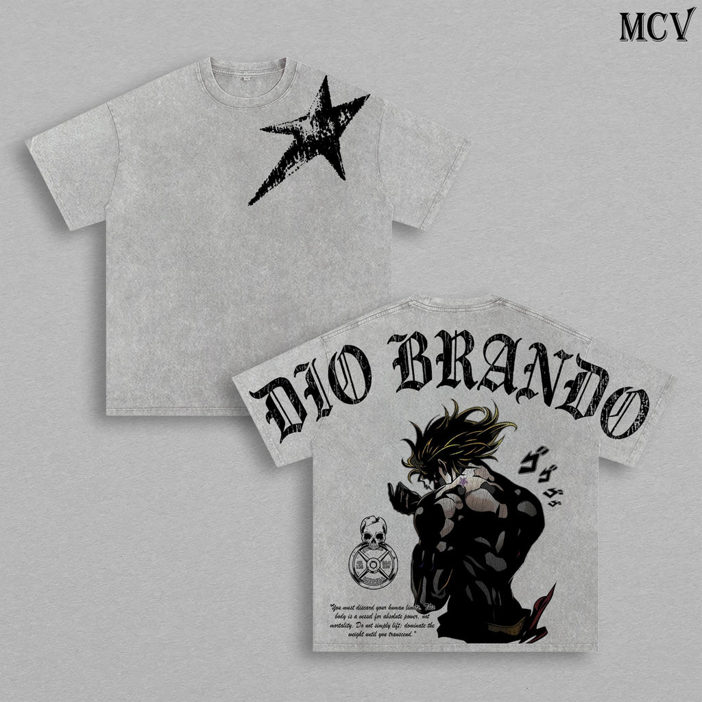 Dio Brando Scary Monsters JoJo’s Bizarre Adventure Anime Washed Tee