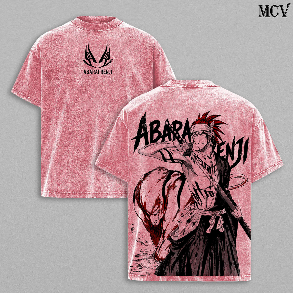 Abarai Renji Bleach Zabimaru Anime Vintage Washed Tee