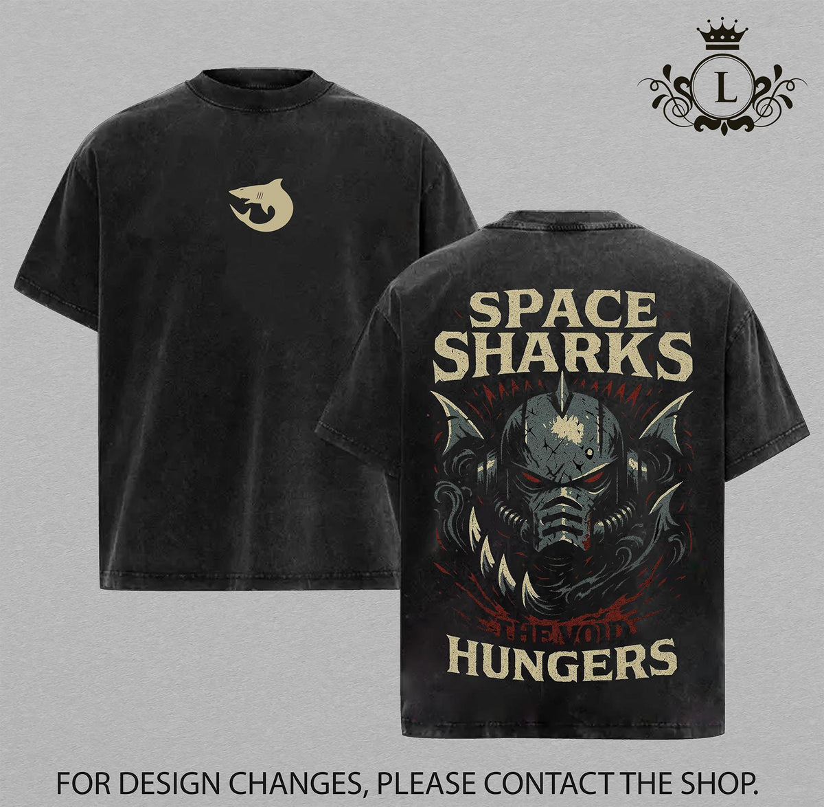Space Sharks Warhammer 40K New Release Vintage Washed Tee