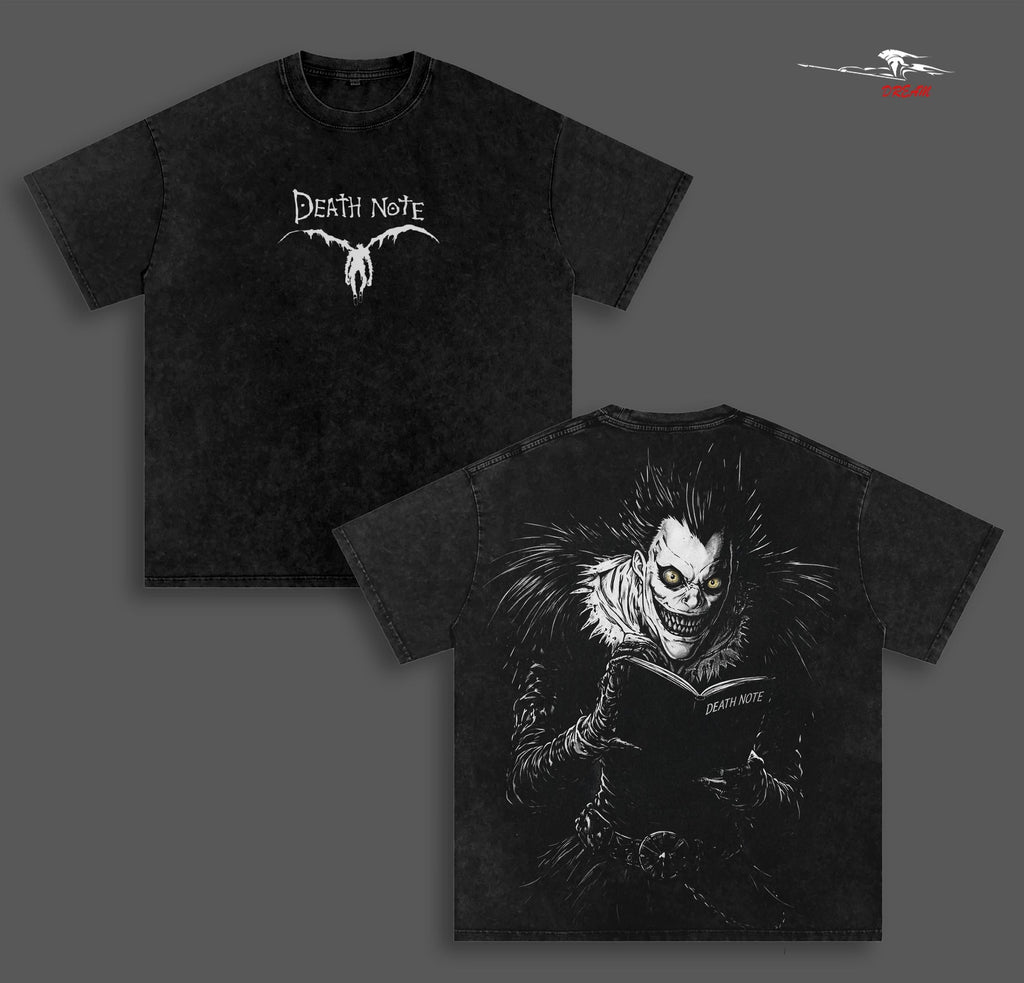 Ryuk - Death Note Anime Double Printed Vintage Washed Tee