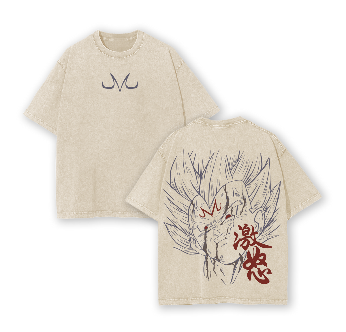 Vegeta -  Dragon Ball Z Anime Wahed T-Shirt
