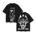 Aki Hayakawa Chainsaw Man Anime Double Printed Vintage Washed Tee
