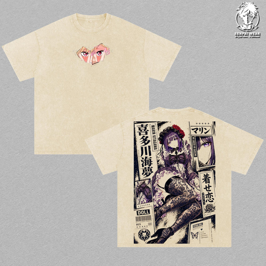 Marin Kitagawa My Dress-Up Darling Anime Vintage Washed Tee