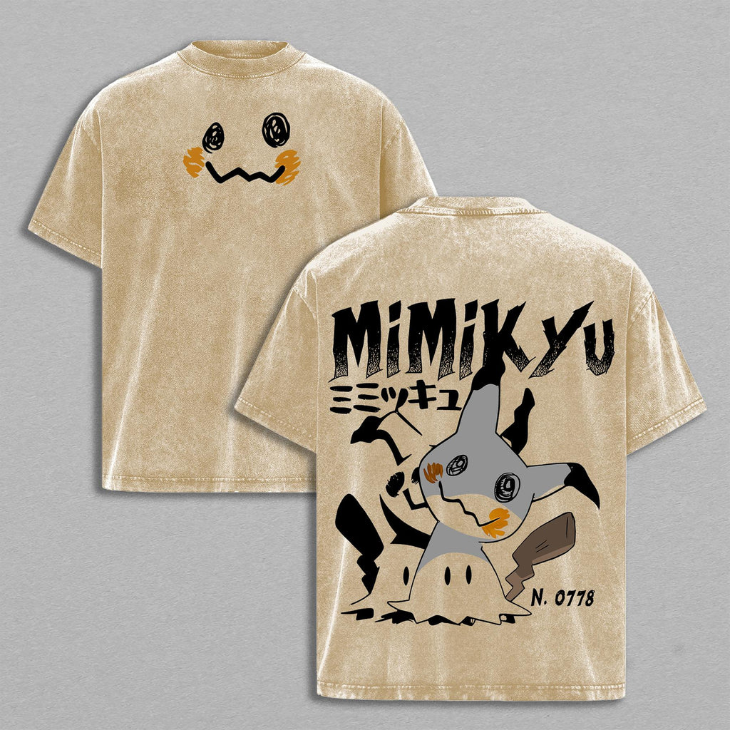 Mimikyu Pokemon Anime Vintage Washed Tee