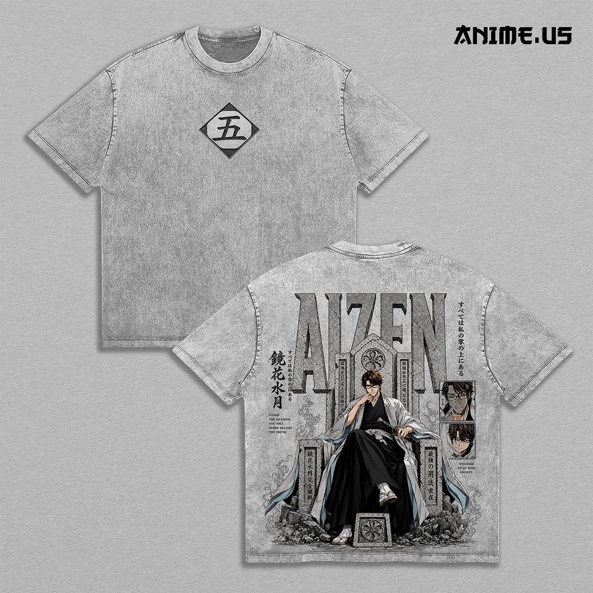 Sosuke Aizen Captain of the Fifth Division Bleach Anime Vintage Tee