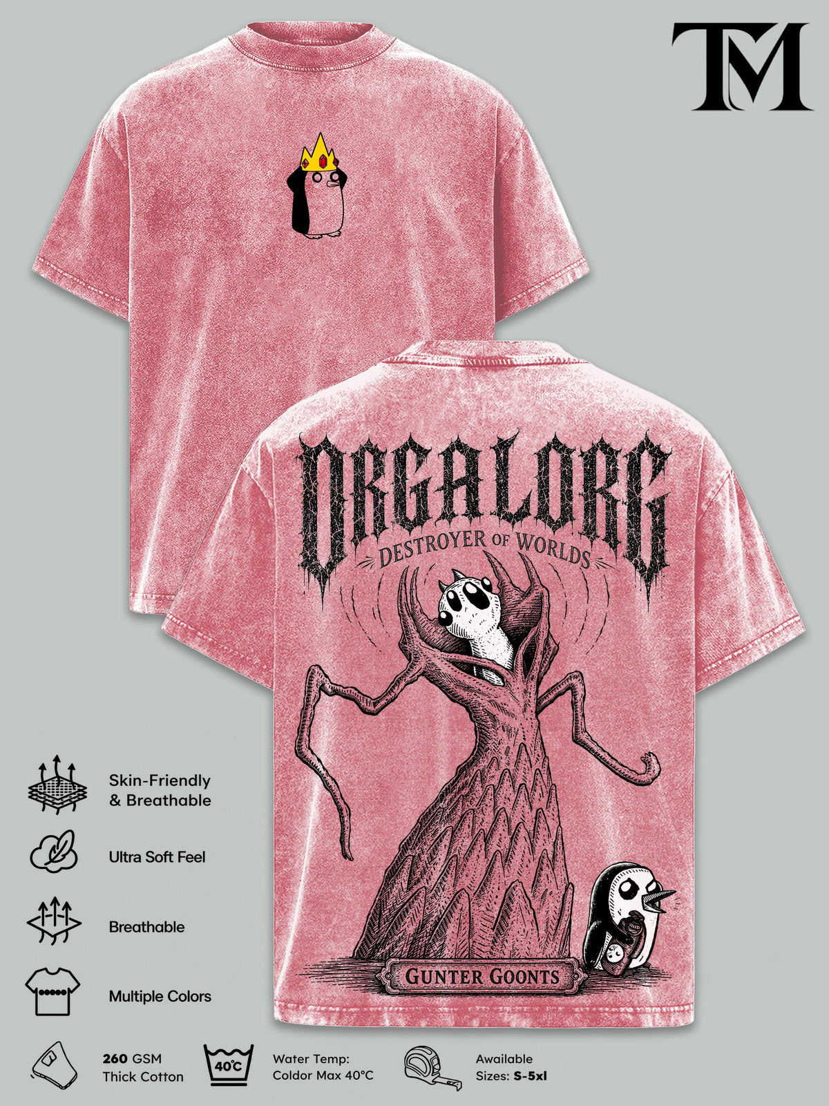 Gunter Orgalorg Adventure Time Vintage Washed Tee