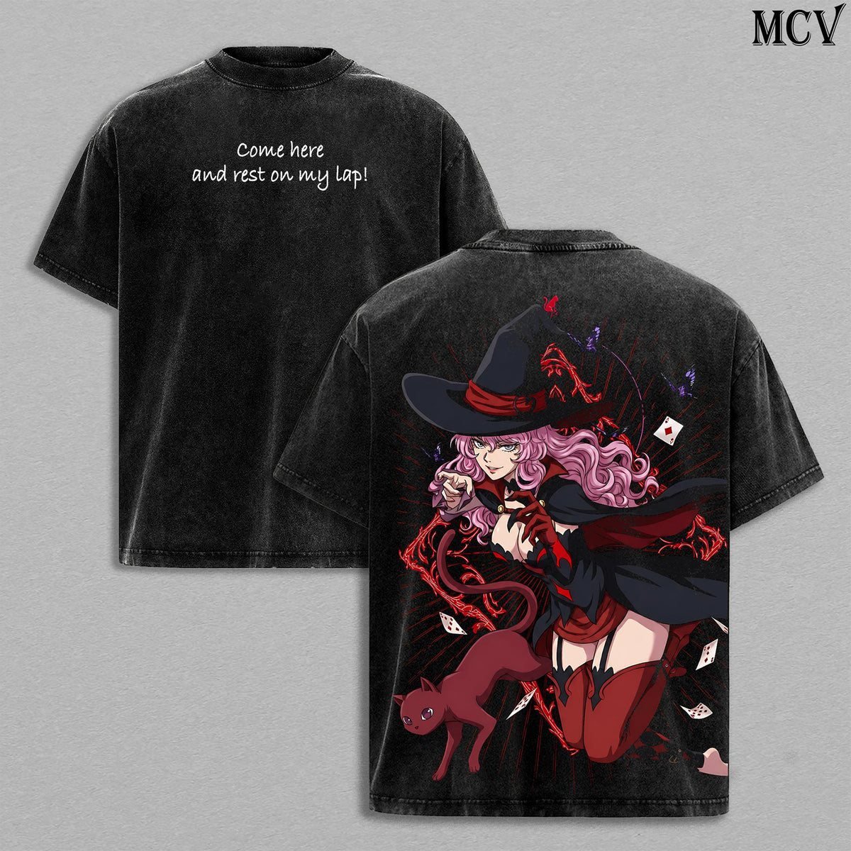 Vanessa Enoteca Black Clover Anime Vintage Washed Tee
