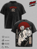 Sanemi Shinazugawa Demon Slayer Anime Vintage Washed Tee