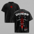 Black Divider Asta Black Clover Anime Vintage Washed Tee