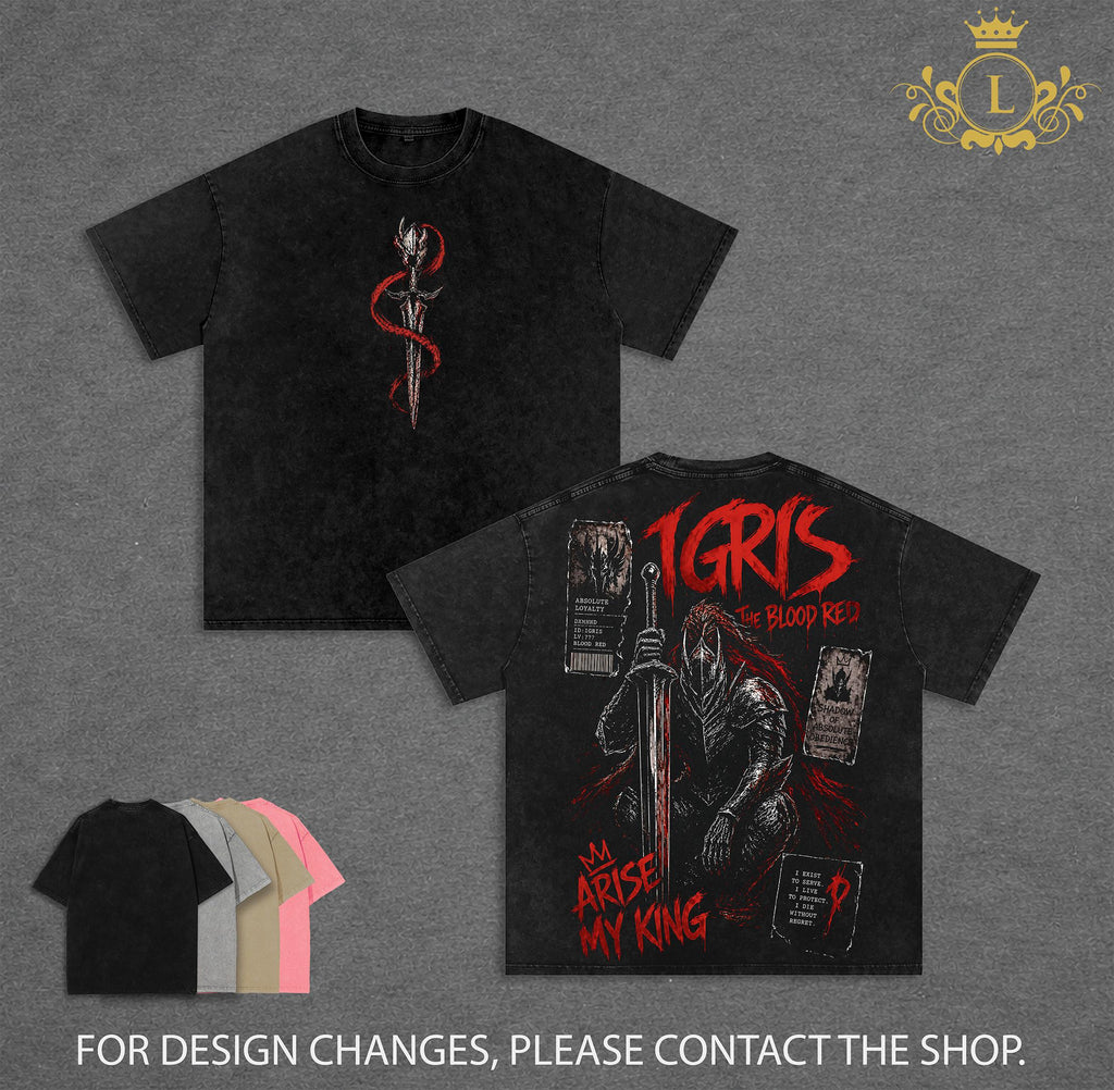 Limited Igris Solo Leveling Arise Anime Vintage Washed Tee
