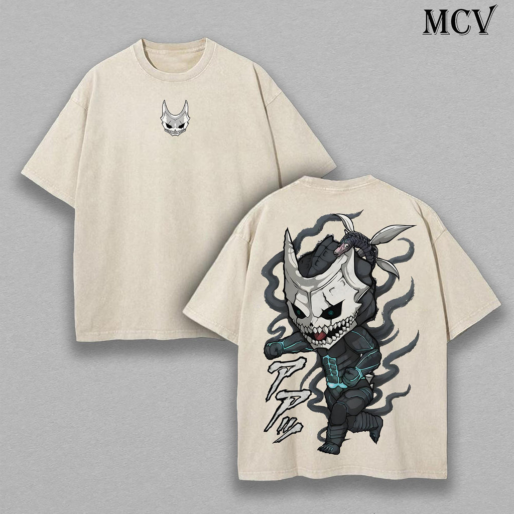 Kaiju No. 8 Chibi Anime Vintage Washed Tee