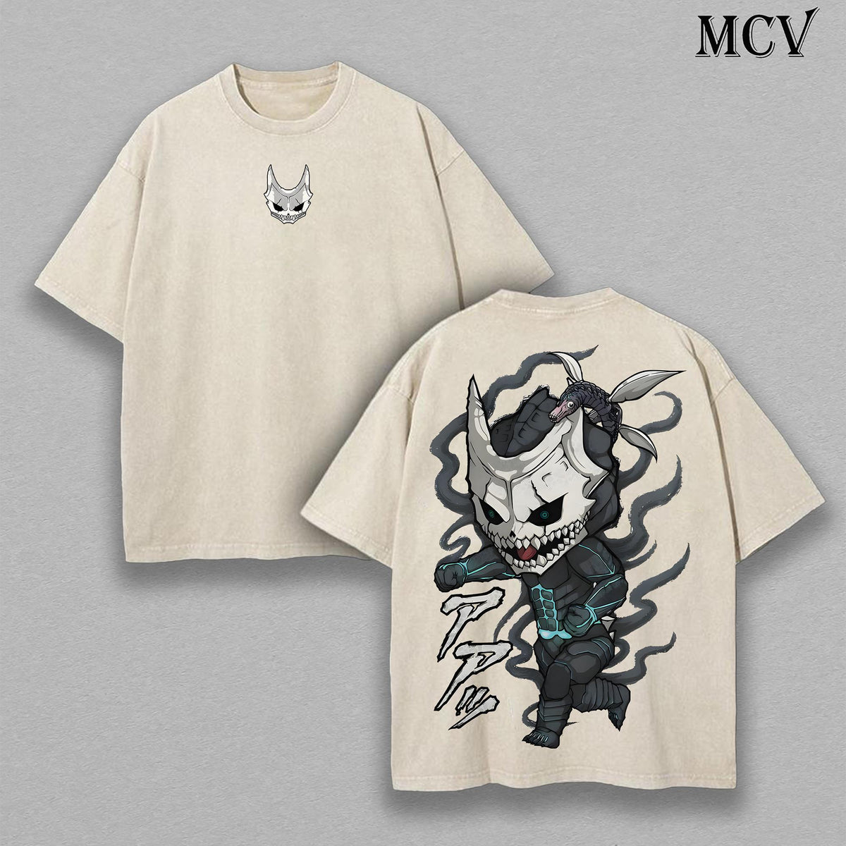 Kaiju No. 8 Chibi Anime Vintage Washed Tee