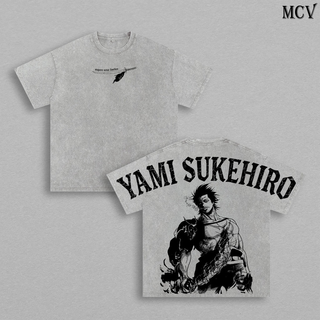 Yami Sukehiro Black Bulls Black Clover Anime Vintage Washed Tee
