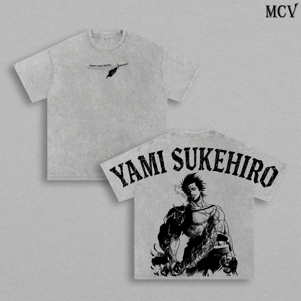 Yami Sukehiro Black Bulls Black Clover Anime Vintage Washed Tee
