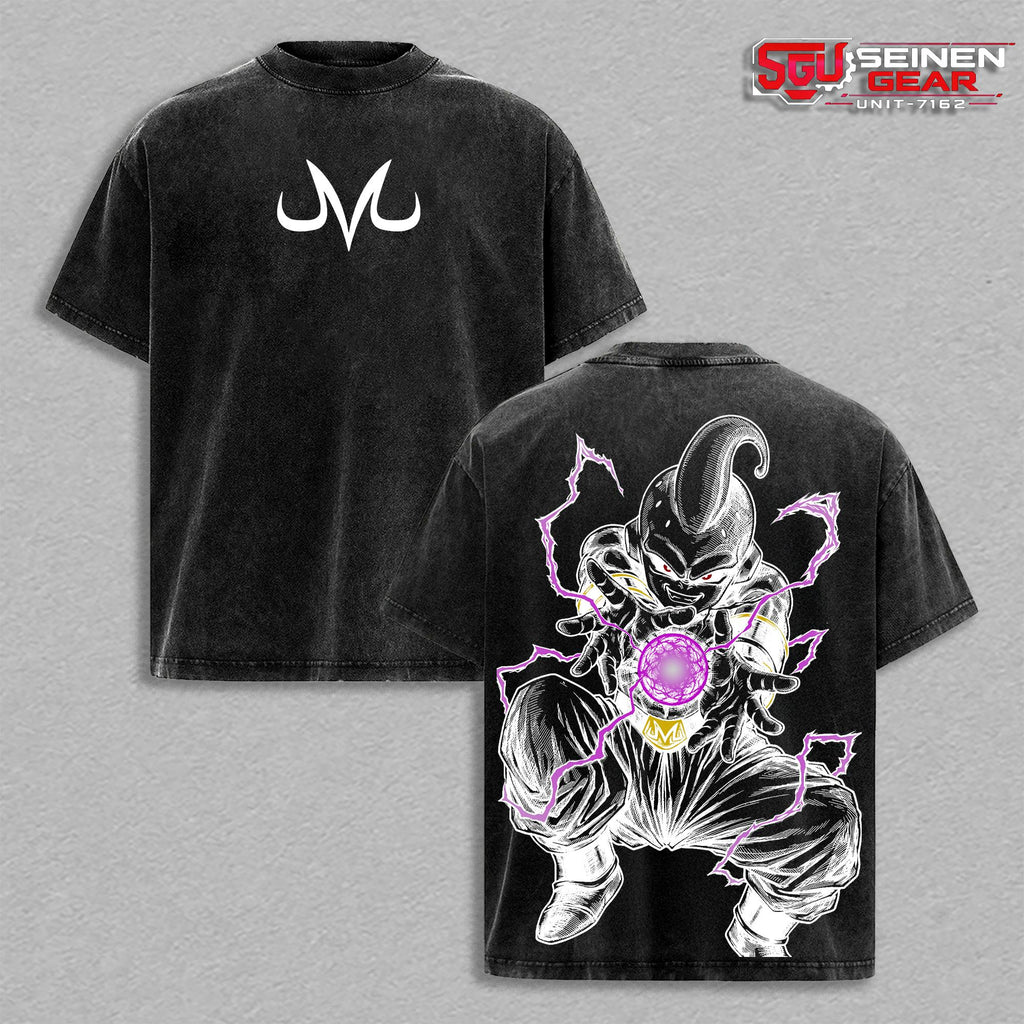 Majin Buu Monster Graphic Anime Vintage Washed Tee