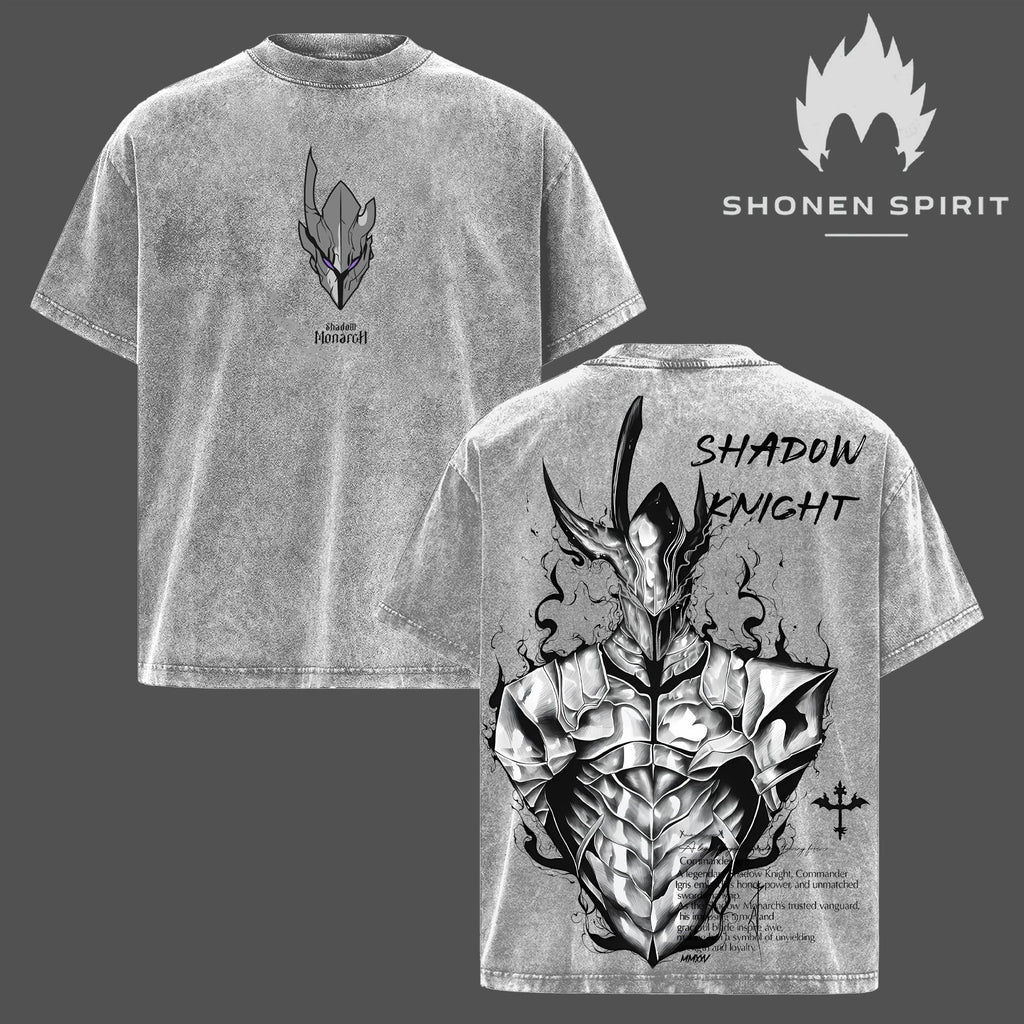 Igris Shadow Knight Solo Leveling Anime Vintage Washed Tee