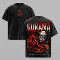 Kurama Sharingan Naruto Anime Vintage Washed Tee