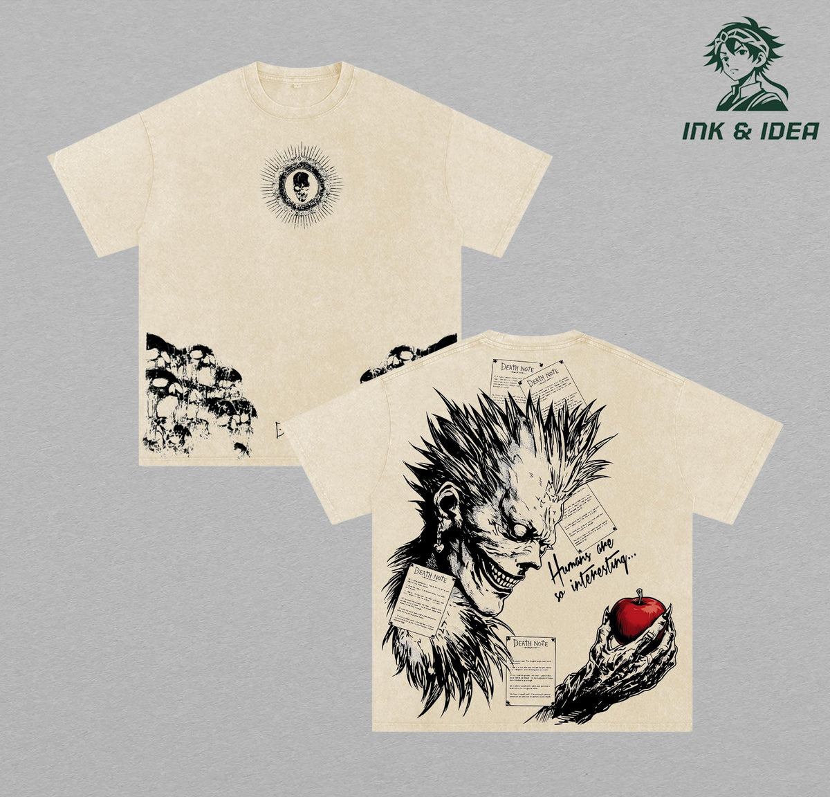 Ryuk Death Note Shinigami Anime Vintage Washed Tee