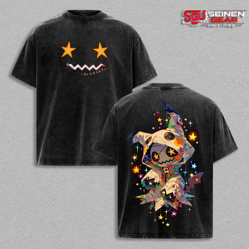 Mimikyu PKM Ghost Fairy Anime Vintage Washed Tee