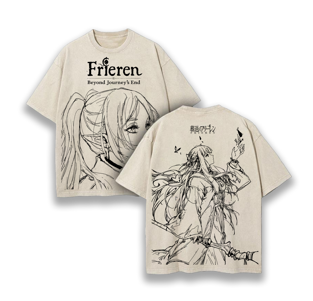Frieren Beyond Journey’s End Washed T-Shirt