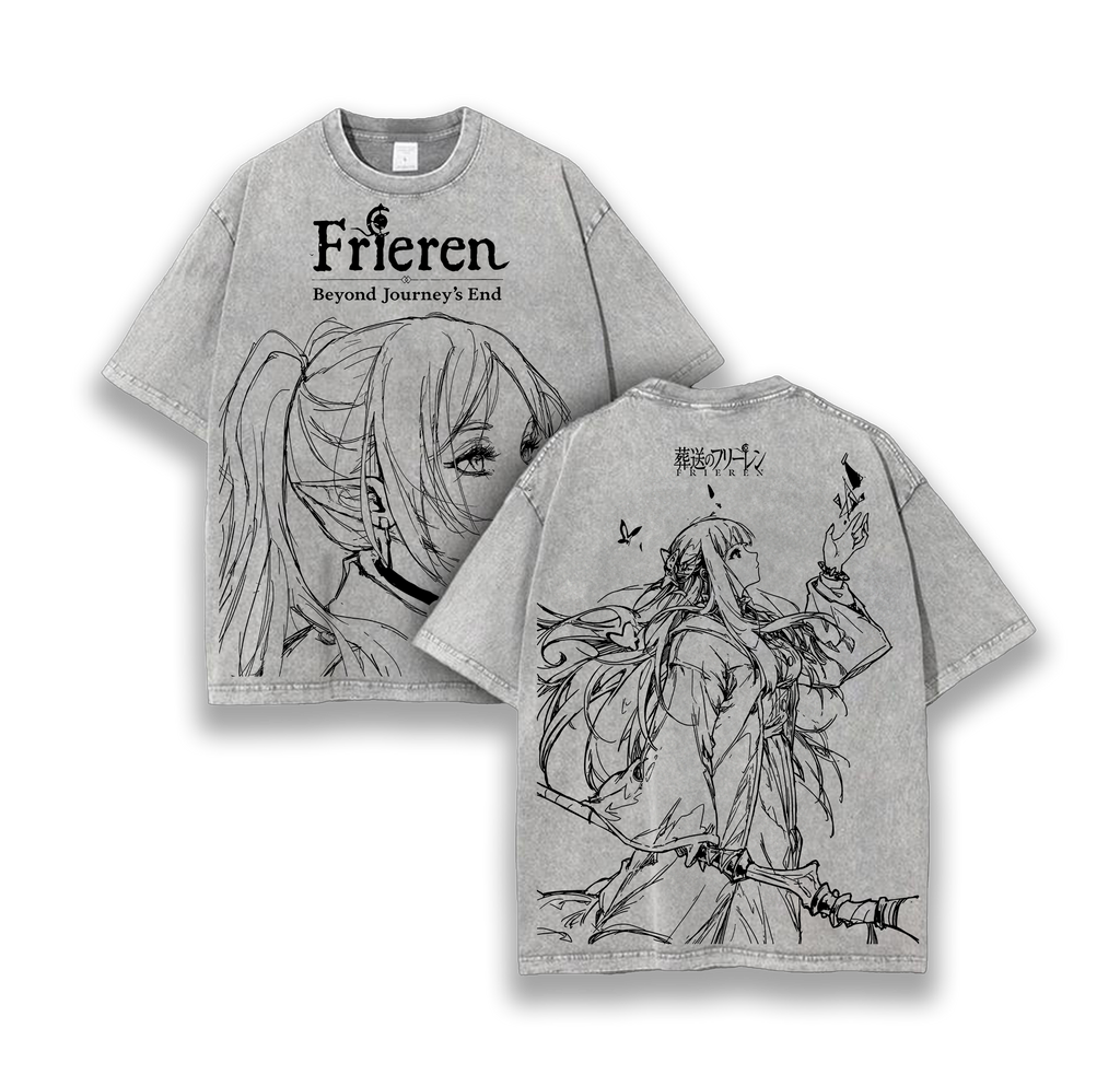 Frieren Beyond Journey’s End Washed T-Shirt