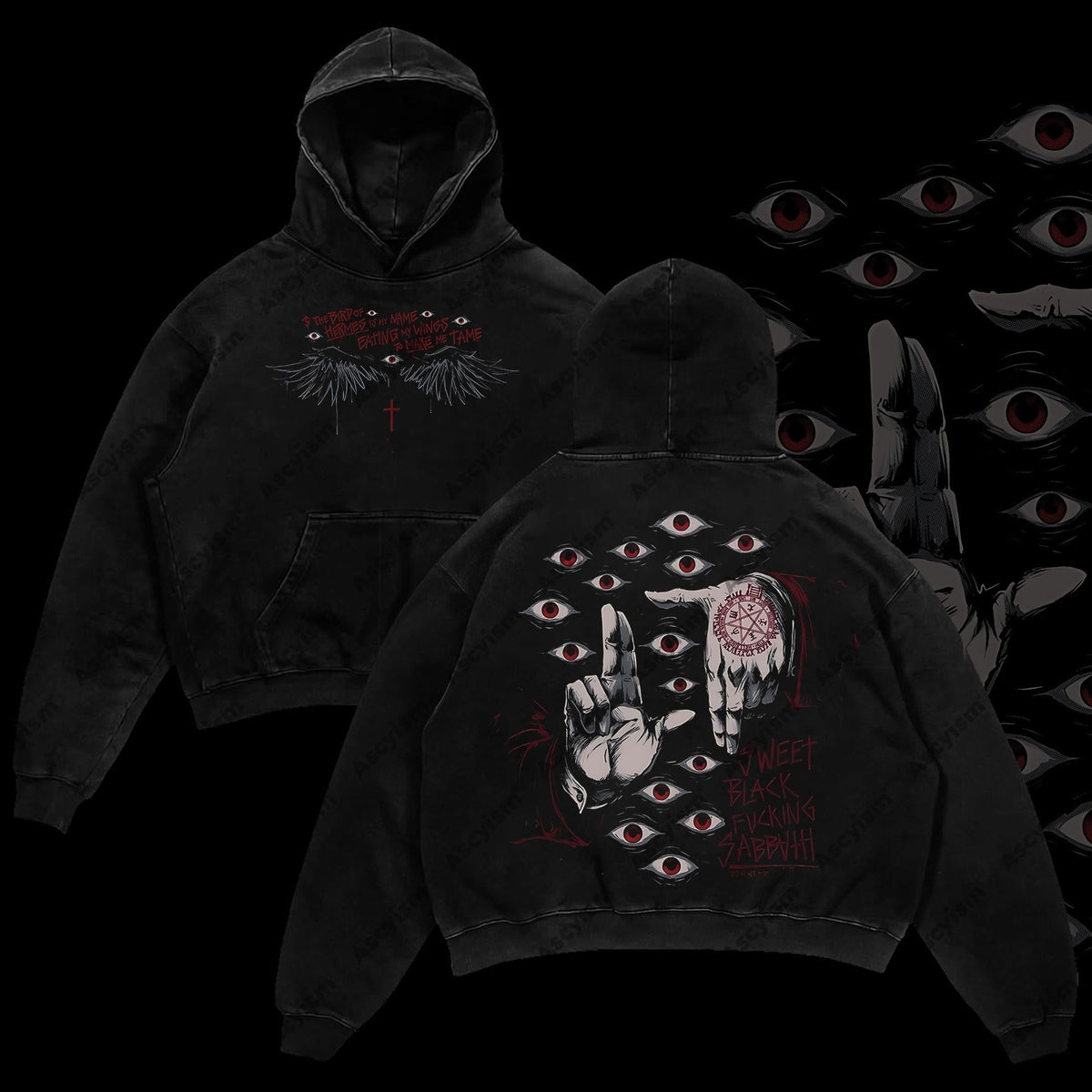Alucard The Wings Hellsing Anime Vintage Washed Tee