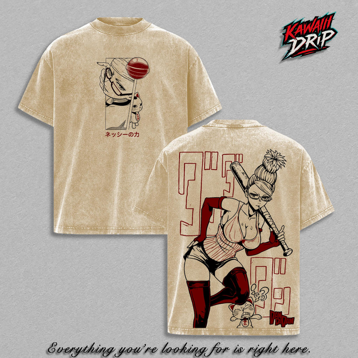 Seiko Ayase Dan Da Dan Psychic Granny Anime Vintage Washed Tee