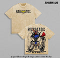 Gundam Barbatos Lupus Vintage Washed Oversized Tee, Mobile Suit Iron Blooded Orphans Anime Heavyweight Cotton Graphic T-Shirt, Mecha Streetwear Gift