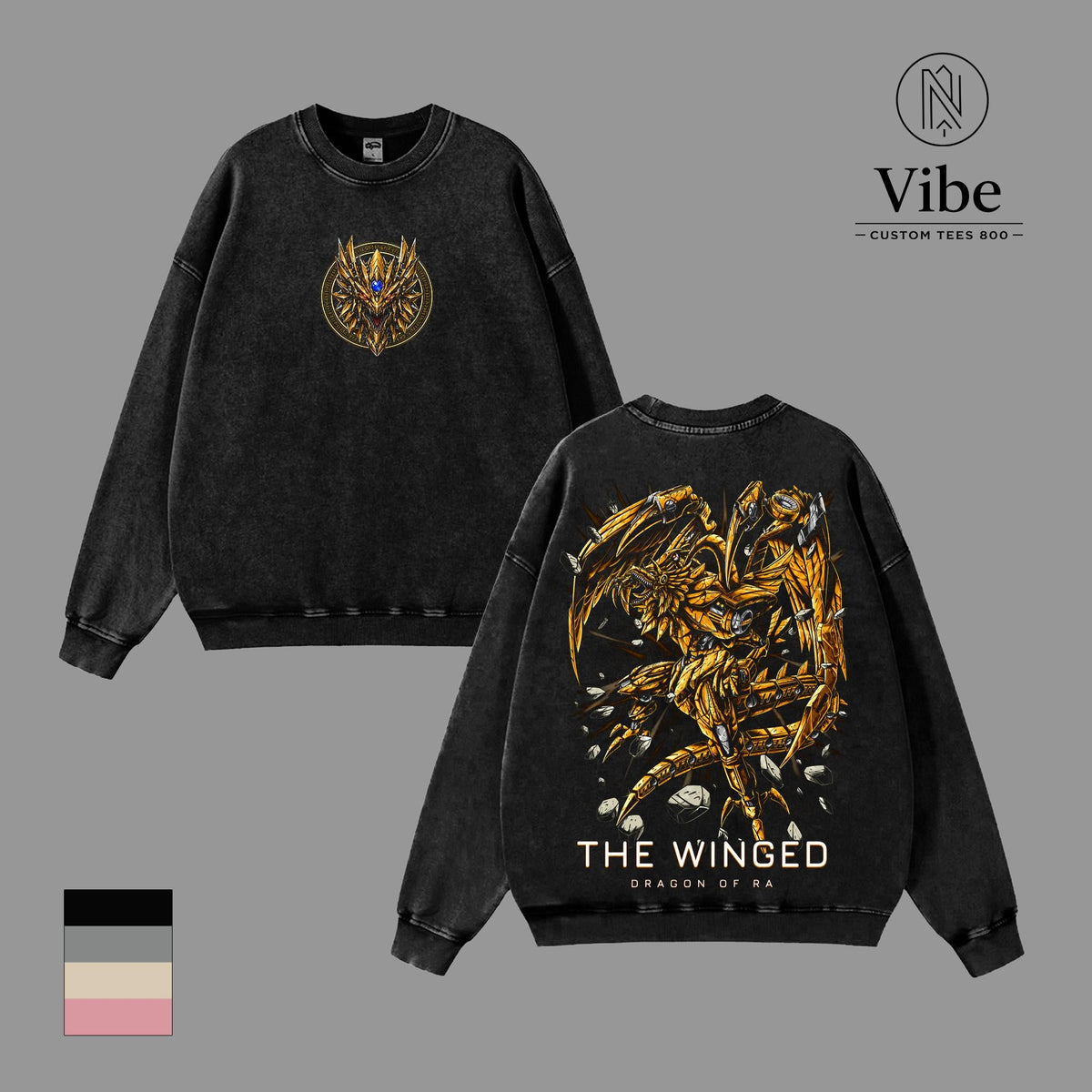 The Winged Dragon of Ra Yu-Gi-Oh Anime Vintage Washed Tee