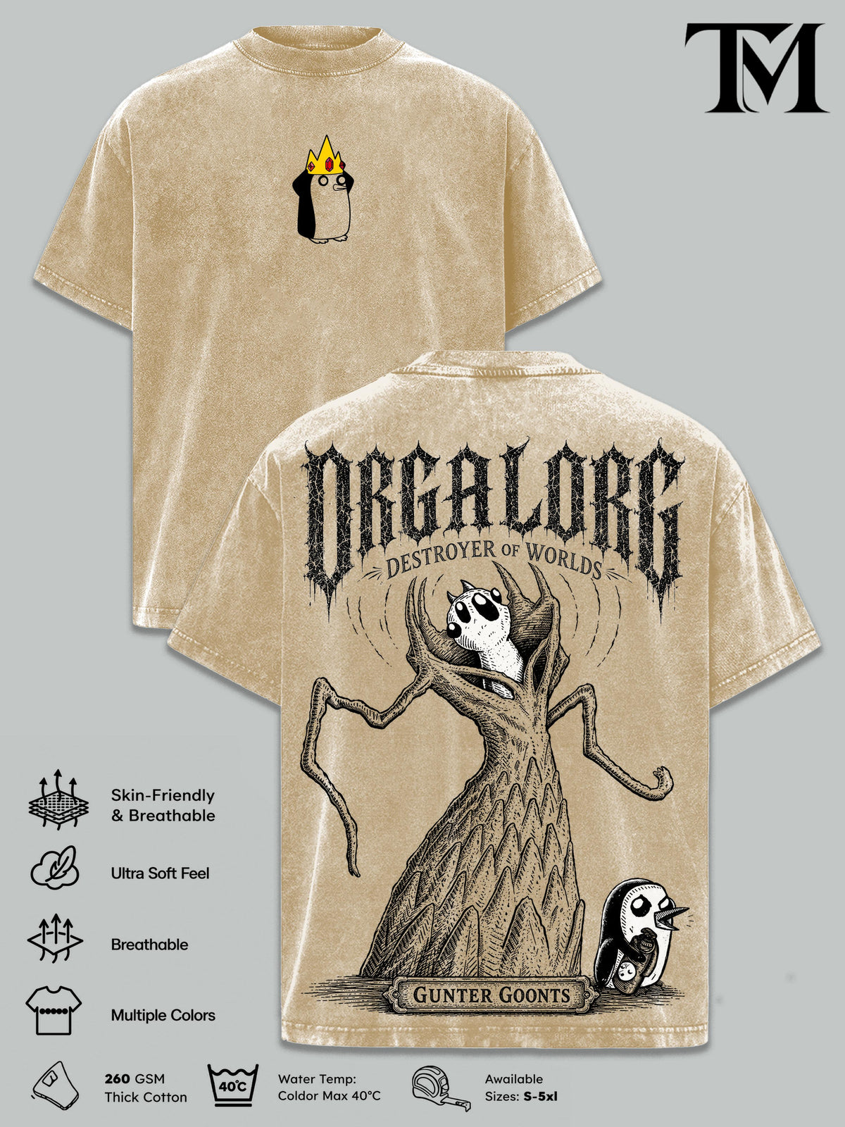 Gunter Orgalorg Adventure Time Vintage Washed Tee