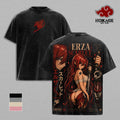 Erza Scarlet Fairy Tail Scarlet Blade Anime Vintage Washed Tee
