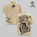 Laxus Dreyar Lightning Dragon Slayer Fairy Tail Anime Vintage Washed Tee