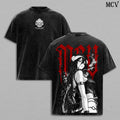 Albedo Overlord Anime Double Printed Vintage Washed Tee Unisex Oversize Anime Manga Washed Heavyweight Cotton T-shirt, Albedo Overlord T-Shirt