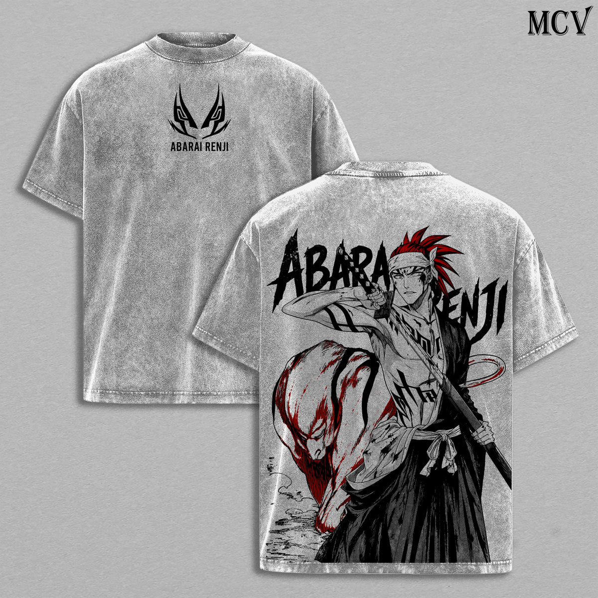 Abarai Renji Bleach Zabimaru Anime Vintage Washed Tee