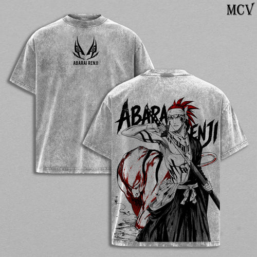 Abarai Renji Bleach Zabimaru Anime Vintage Washed Tee