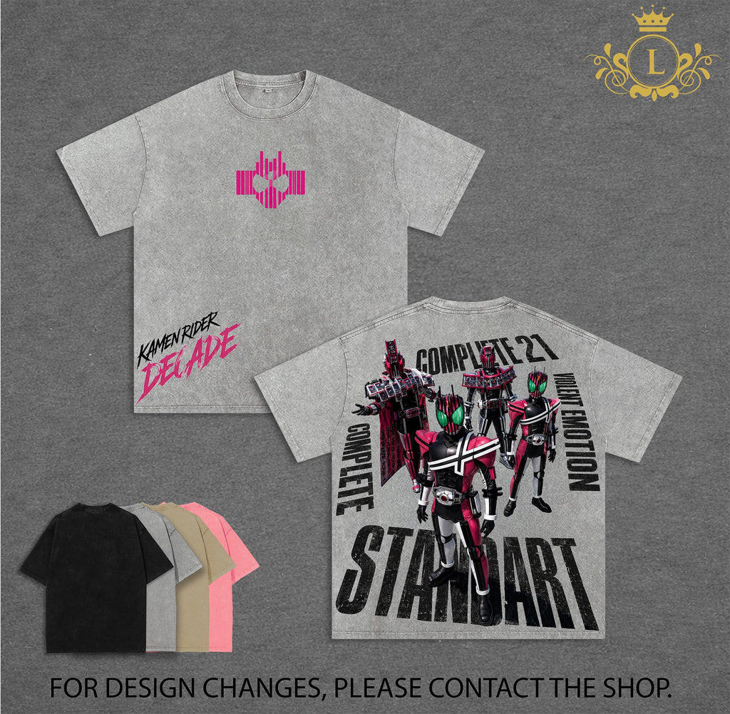 Kamen Rider Decade Tokusatsu Vintage Washed Tee