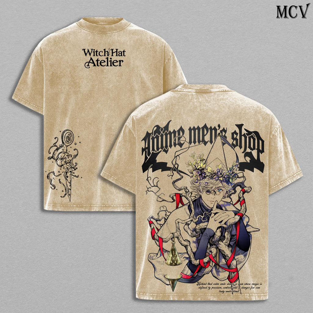 Qifrey Witch Hat Atelier Anime Vintage Washed Tee