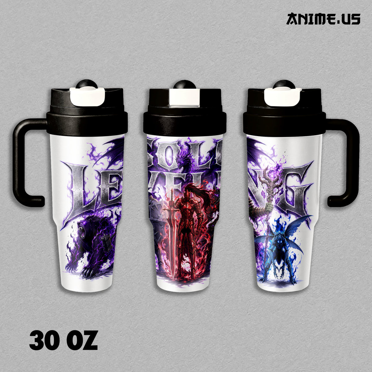 Solo Leveling Shadow Army Anime Tumbler 17oz 24oz 30oz